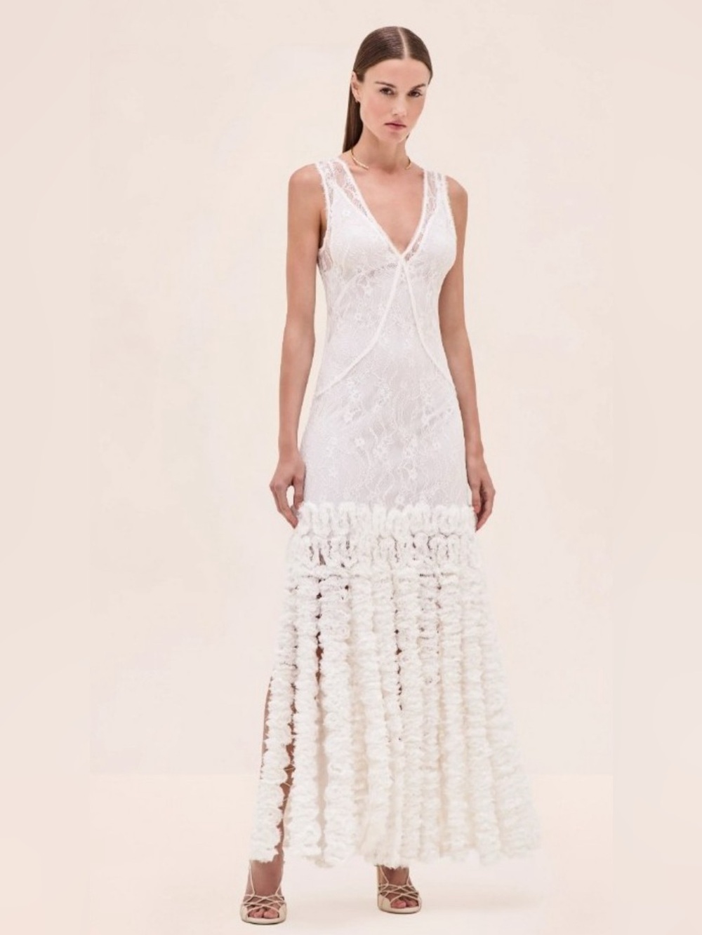 ✨ ALEXIS JEYSA WHITE LACE GOWN | SIZE M | NWT | $1,295 RETAIL ✨